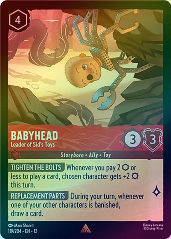 Babyhead (Leader of Sid's Toys) - 119/204 - Rare (Foil)