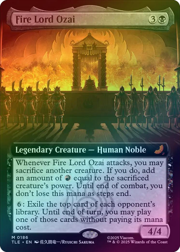 Fire Lord Ozai - Extended Art (Foil) (TLE)