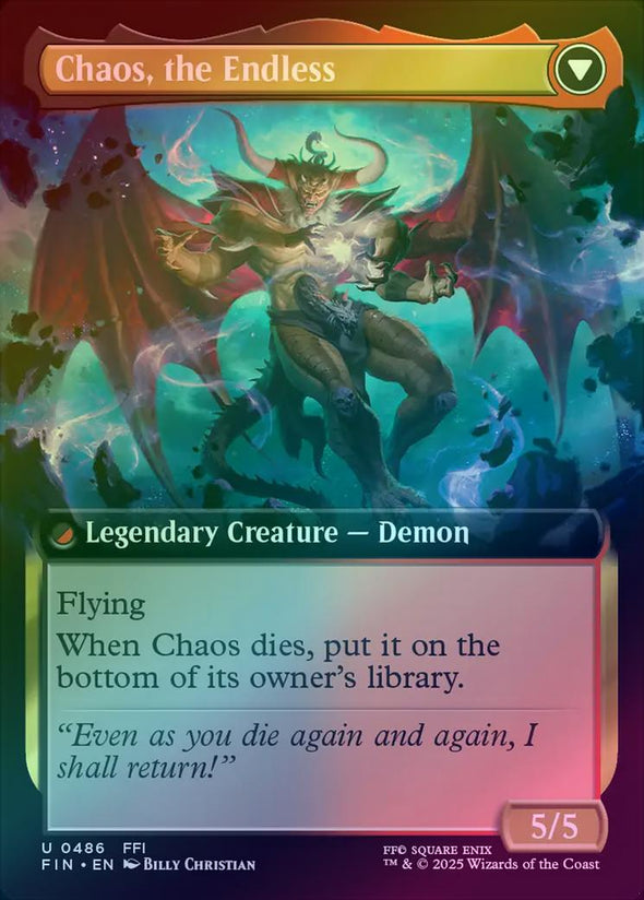 Garland, Knight of Cornelia // Chaos, the Endless - Extended Art (Foil) (FIN)