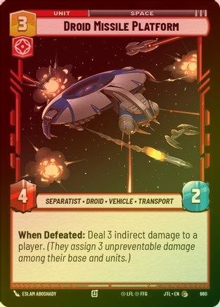 Droid Missile Platform - 660 - Common (Foil)