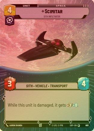 Scimitar - Sith Infiltrator (Hyperspace) - 973 - Special (Foil)