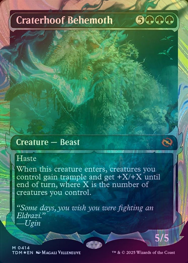 Craterhoof Behemoth - Ghostfire Showcase (Halo Foil) (TDM)
