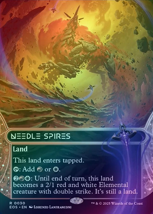 Needle Spires - Borderless (Foil) (EOS)