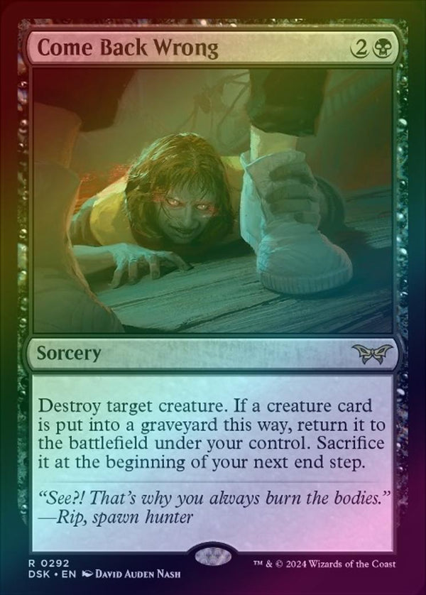 Come Back Wrong - Lurking Evil Alternate Art (Foil) (DSK)