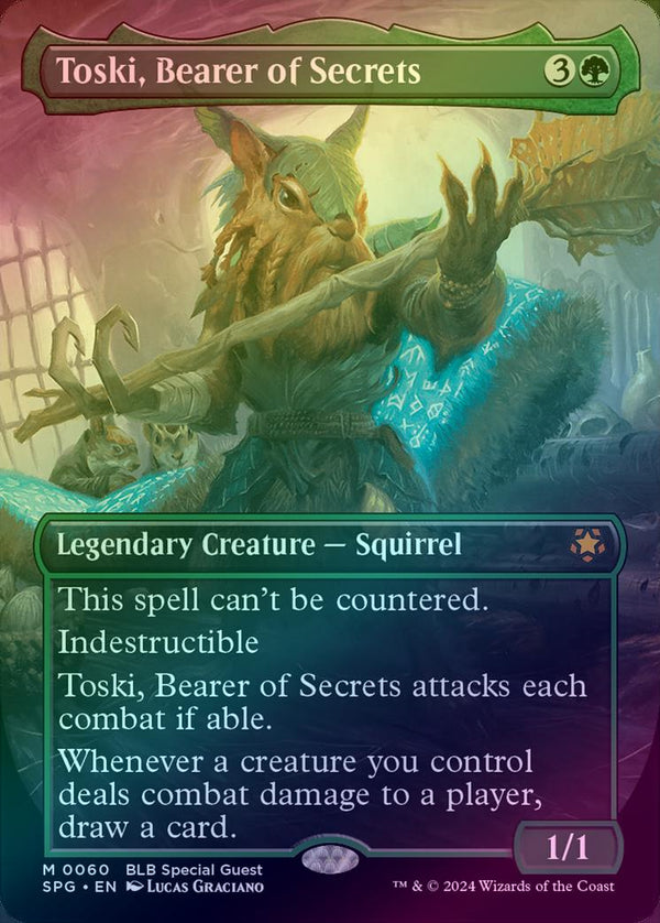 Toski, Bearer of Secrets - Borderless (Foil) (SPG)