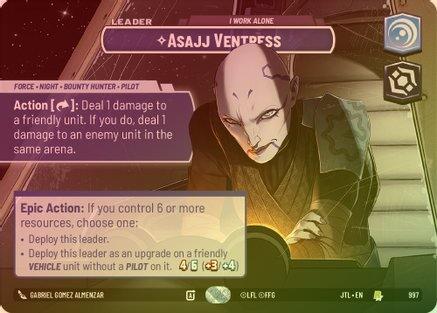 Asajj Ventress - I Work Alone (Showcase) - 997 - Rare (Foil)