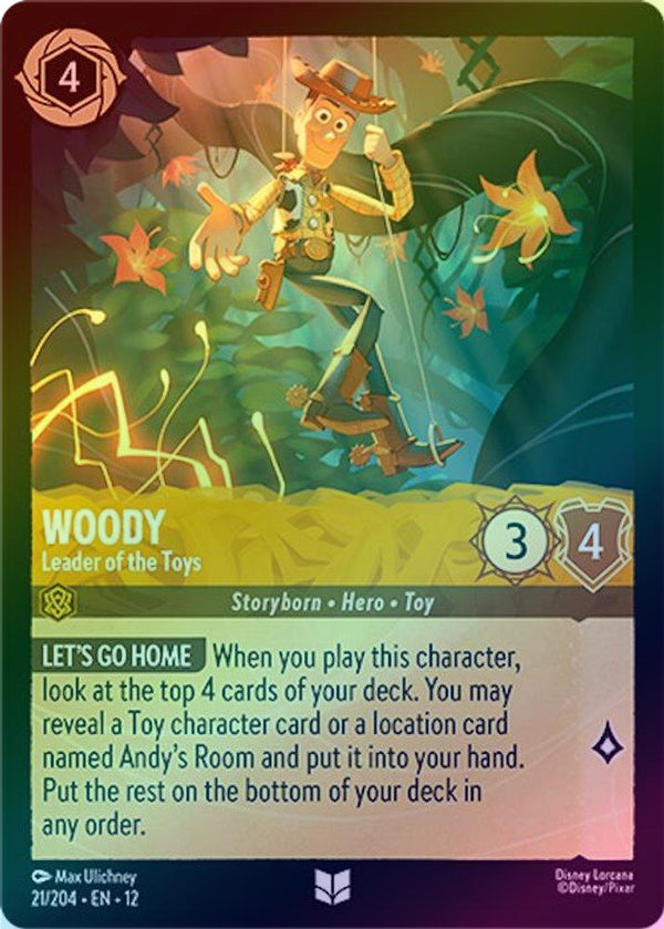 Woody (Leader of the Toys) - 21/204 - Uncommon (Foil)