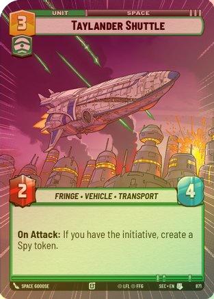 Taylander Shuttle (Hyperspace Foil) - 871 - Uncommon (Foil)