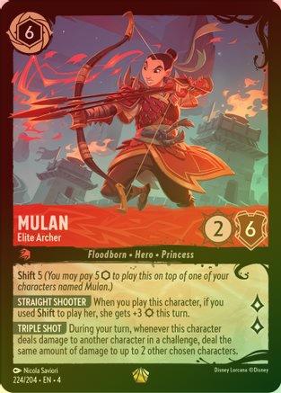 Mulan (Elite Archer) (Illumineer's Quest: Deep Trouble) - 224/204 - Legendary (Foil)