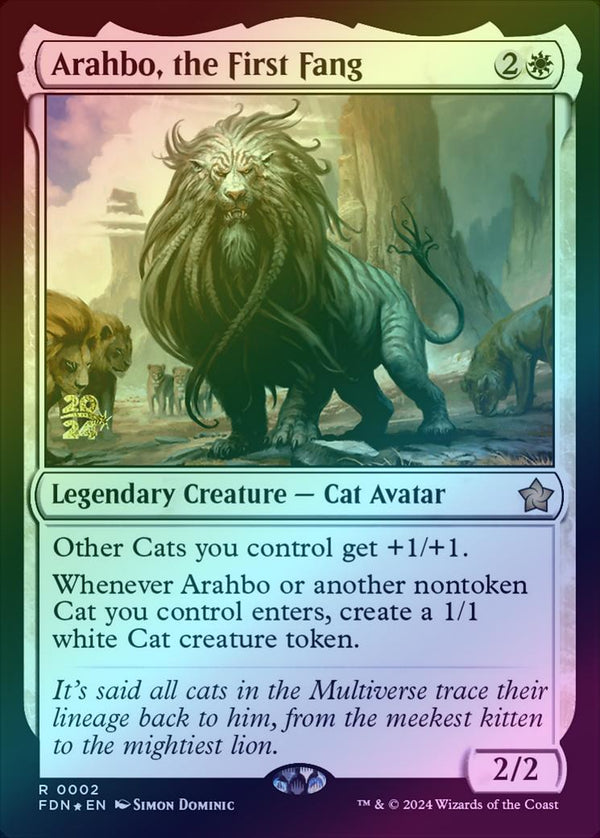 Arahbo, the First Fang - Prerelease Promo (Foil) (PFDN)