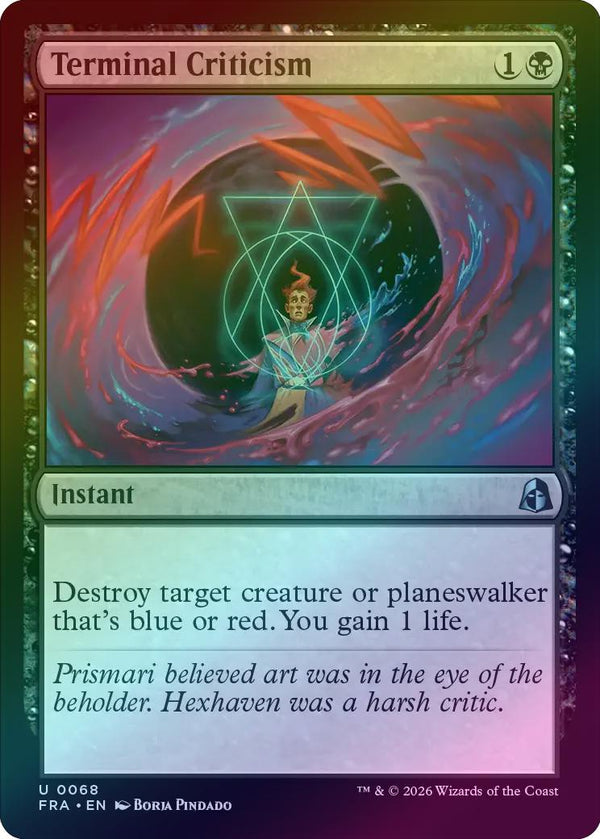 Terminal Criticism (Foil) (FRA)