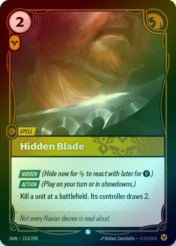 Hidden Blade - 213/298 - Common (Foil)