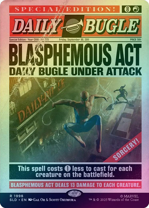 Blasphemous Act - Marvel's Spider-Man: Daily Bugle Breaking News (Rainbow Foil) (SLD)