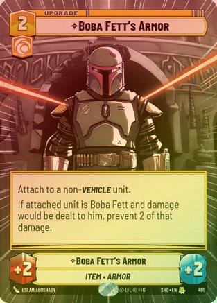 Boba Fett's Armor (Hyperspace) - 491 - Rare (Foil)