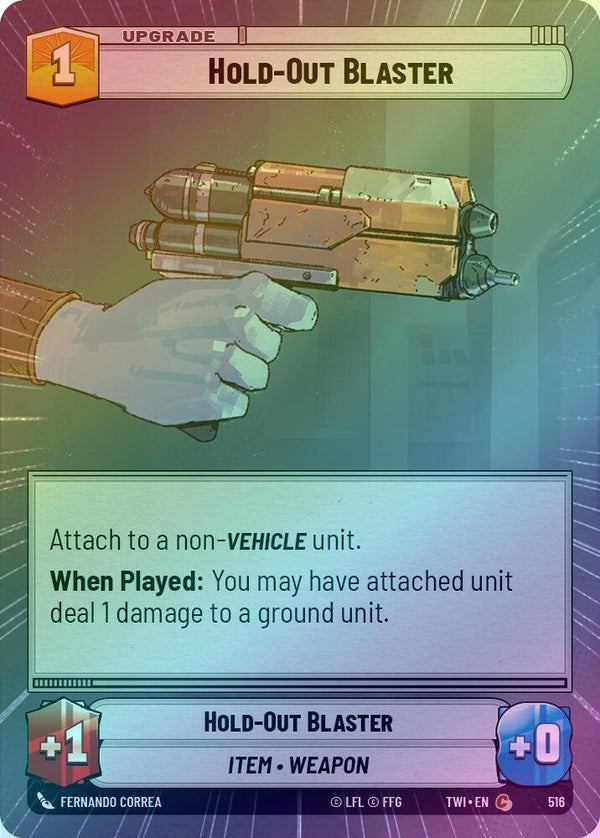 Hold-Out Blaster (Hyperspace) - 516 - Common (Foil)