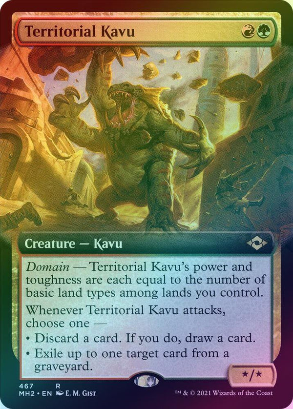 Territorial Kavu - Extended Art (Foil) (MH2)