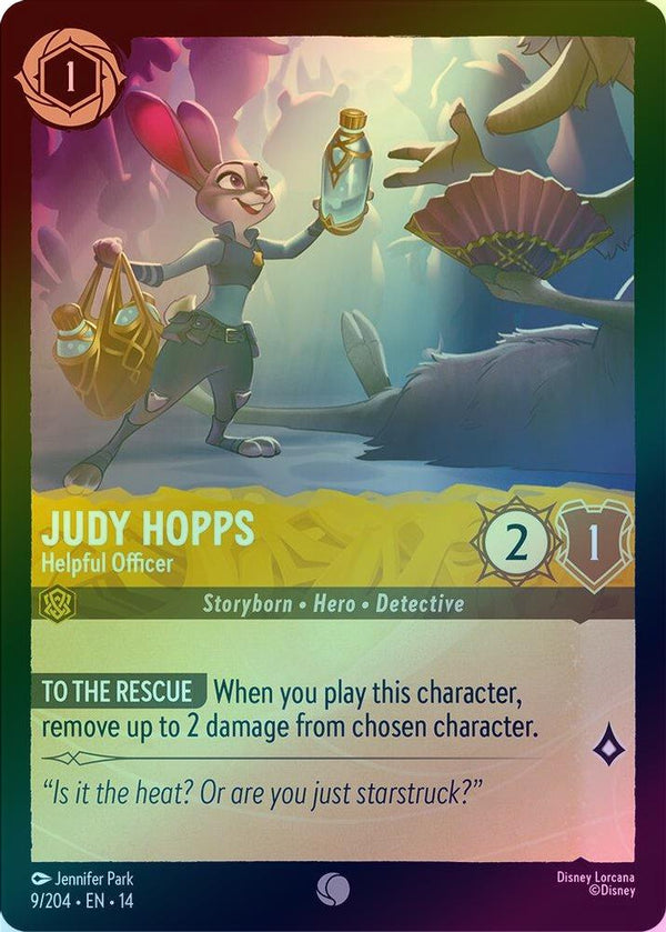 Judy Hopps (Helpful Officer) - 9/204 - Common (Foil)