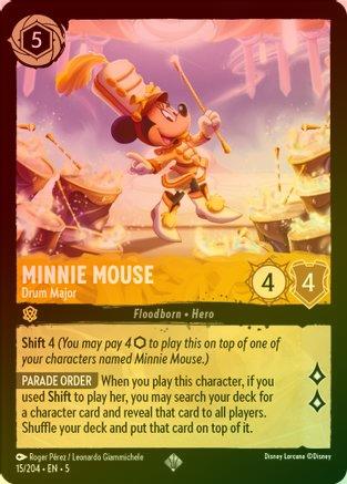 Minnie Mouse (Drum Major) - 15/204 - Super Rare (Foil)