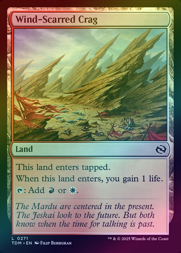 Wind-Scarred Crag (Foil) (TDM)
