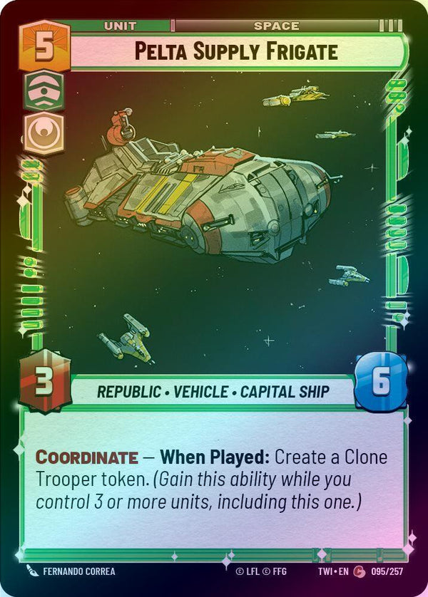 Pelta Supply Frigate - 095/257 - Common (Foil)