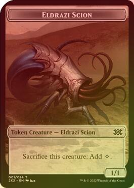 Saproling // Eldrazi Scion Token (Foil) (T2X2)