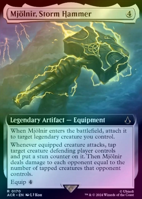 Mjolnir, Storm Hammer - Extended Art (Foil) (ACR)