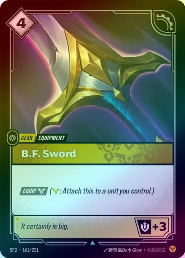 B.F. Sword - 161/221 - Uncommon (Foil)