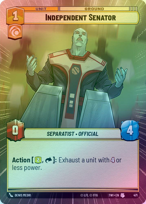 Independent Senator (Hyperspace) - 471 - Uncommon (Foil)