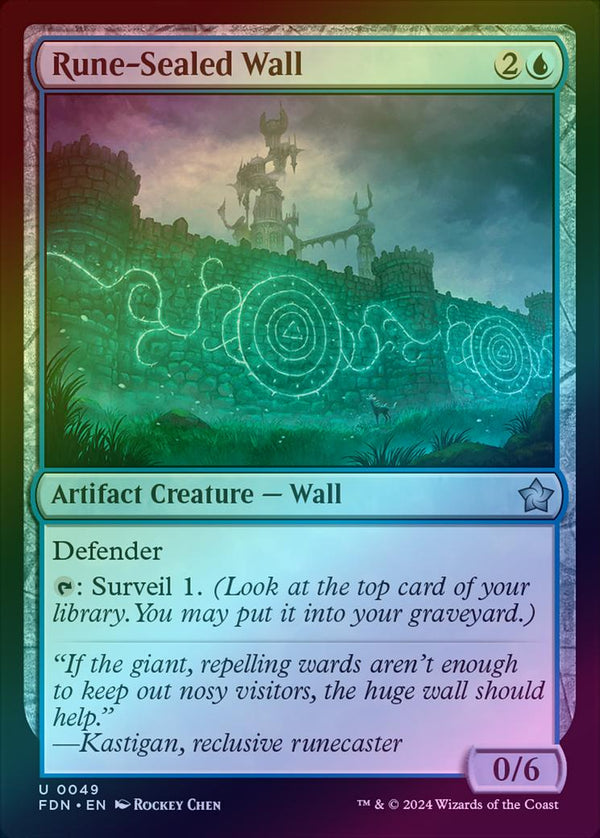 Rune-Sealed Wall (Foil) (FDN)