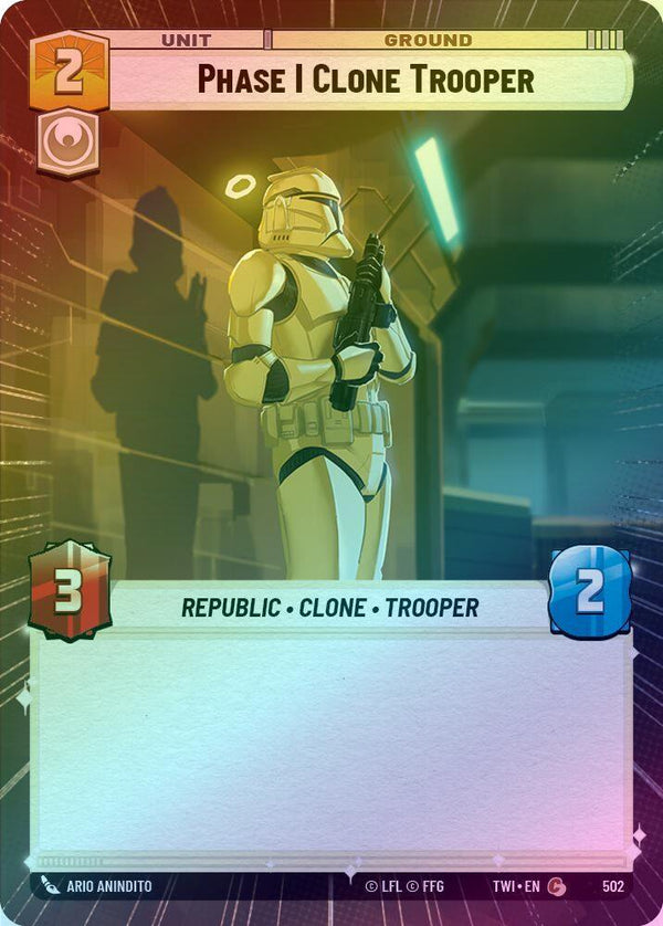 Phase I Clone Trooper (Hyperspace) - 502 - Common (Foil)