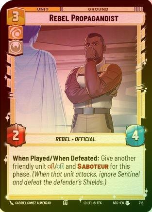 Rebel Propagandist (Foil) - 712 - Uncommon (Foil)