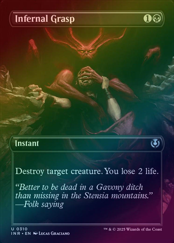 Infernal Grasp - Borderless (Foil) (INR)