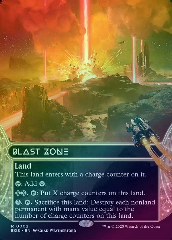 Blast Zone - Borderless (Foil) (EOS)
