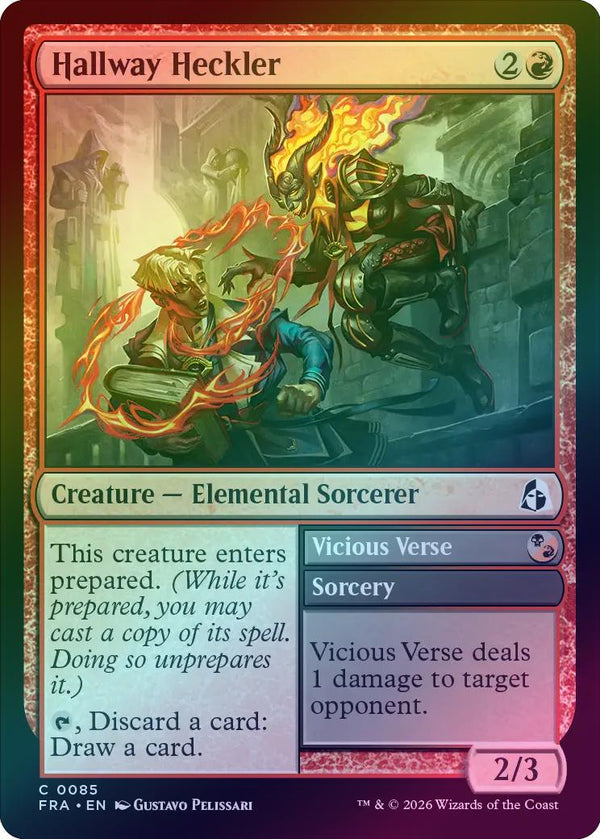 Hallway Heckler // Vicious Verse (Foil) (FRA)