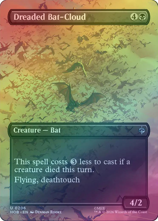 Dreaded Bat-Cloud - Borderless Scene (Foil) (HOB) (Pre-Order)