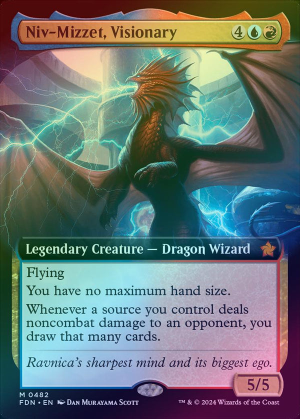 Niv-Mizzet, Visionary - Extended Art (Foil) (FDN)