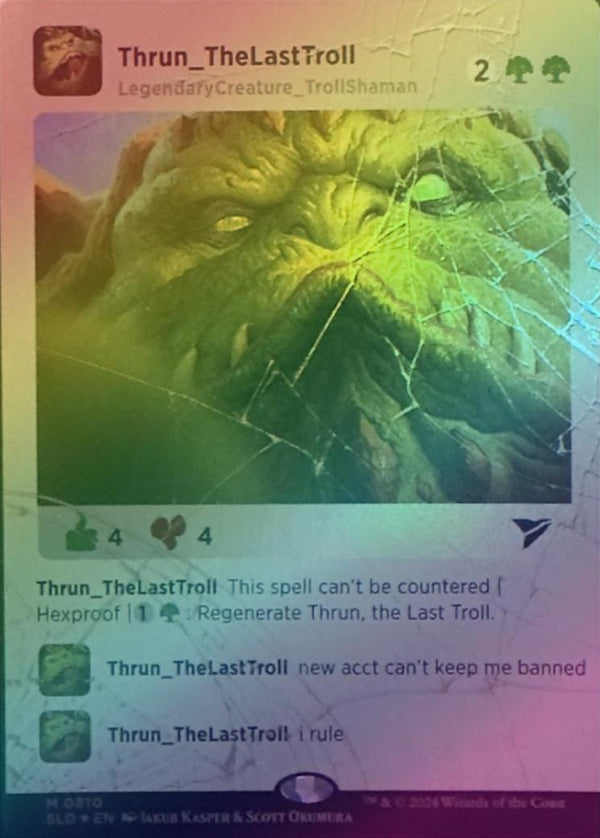 Thrun, the Last Troll - Goblingram (Rainbow Foil) (SLD)