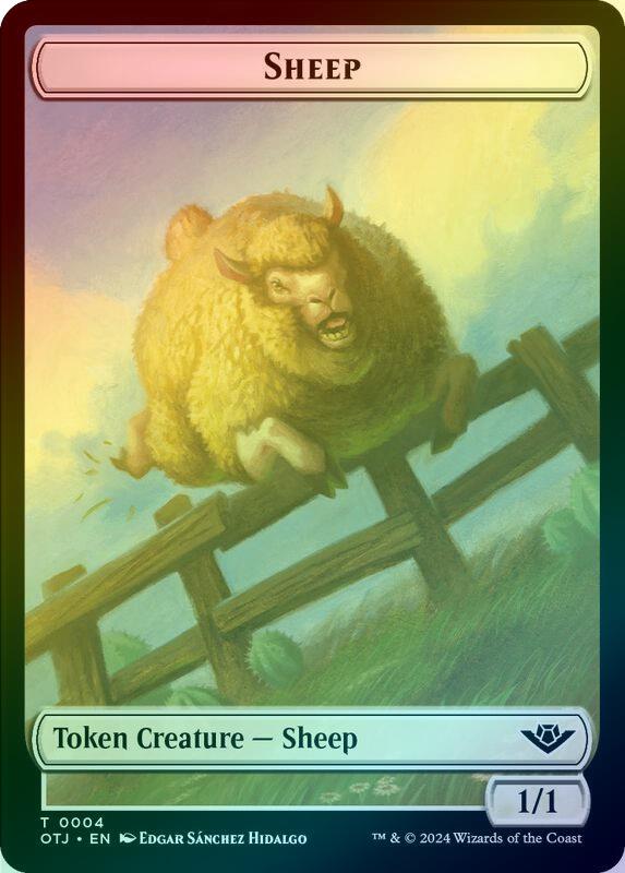 Treasure // Sheep Token (Foil) (TOTJ)