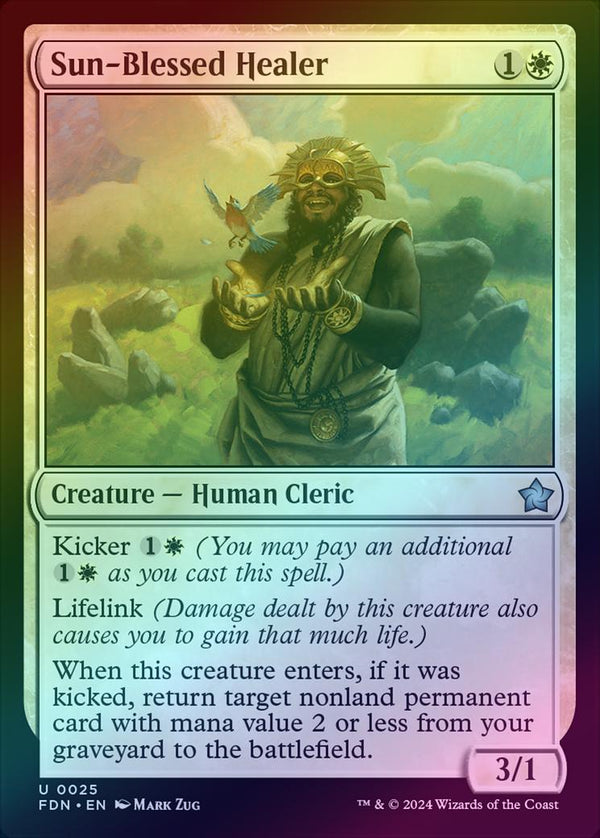 Sun-Blessed Healer (Foil) (FDN)