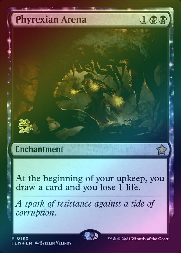 Phyrexian Arena - Prerelease Promo (Foil) (PFDN)