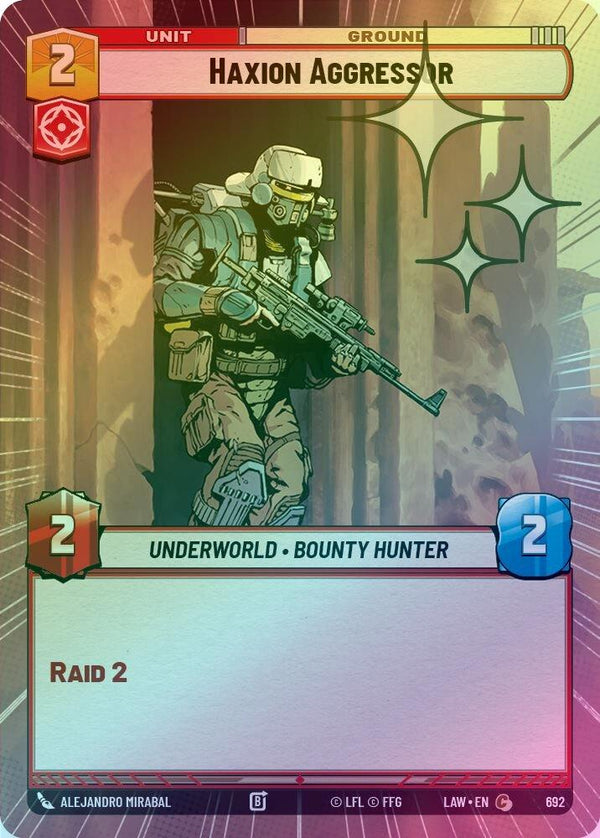 Haxion Aggressor (Hyperspace Foil) - 692 - Common (Foil)