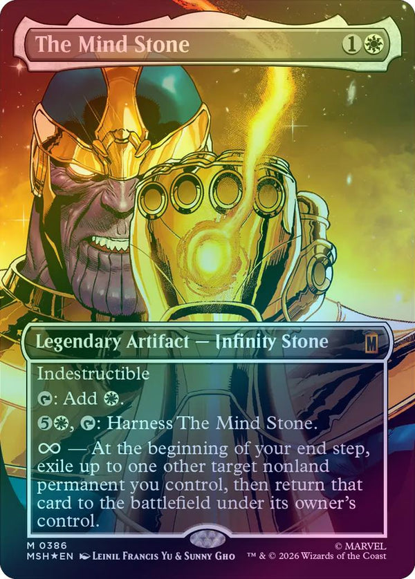 The Mind Stone - Borderless (386) (Foil) (MSH) (Pre-Order)