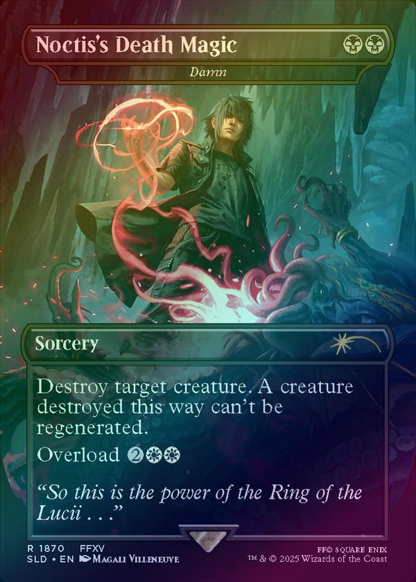 Noctis's Death Magic // Damn - Secret Lair x FINAL FANTASY: Grimoire (Rainbow Foil) (SLD)