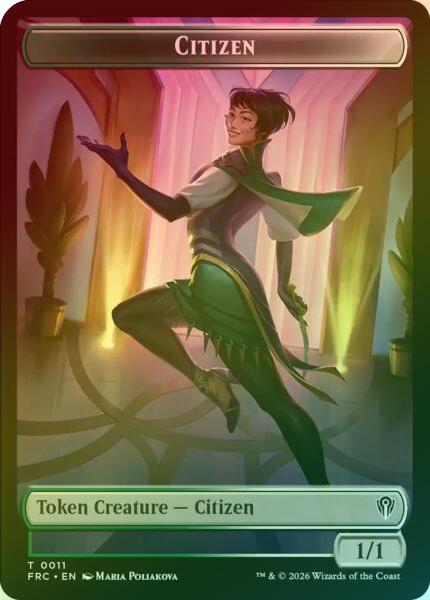 Citizen // Phyrexian Mite Token (Foil) (TFRC)