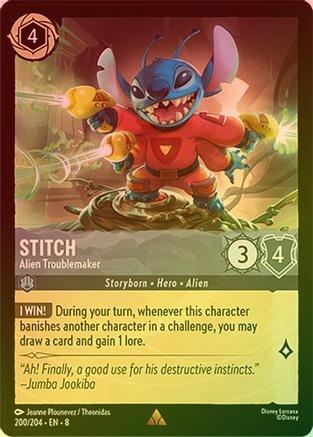 Stitch (Alien Troublemaker) - 200/204 - Rare (Foil)