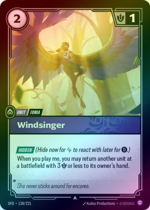Windsinger - 138/221 - Uncommon (Foil)