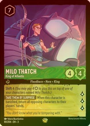 Milo Thatch (King of Atlantis) - 80/204 - Legendary (Foil)