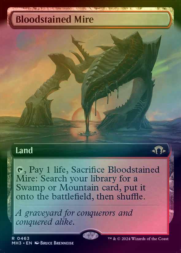 Bloodstained Mire - Extended Art (Foil) (MH3)