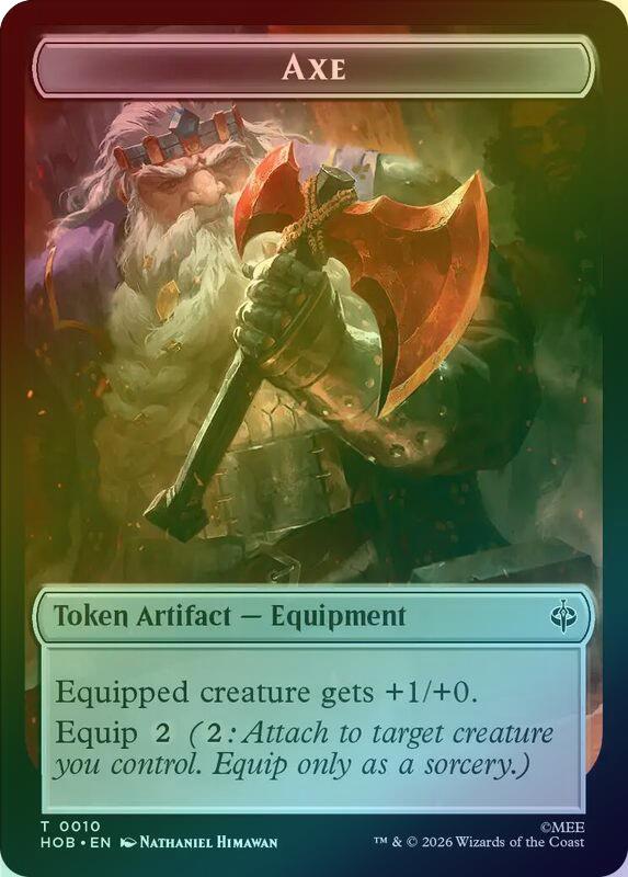 Bird Soldier // Axe Token (Foil) (THOB)
