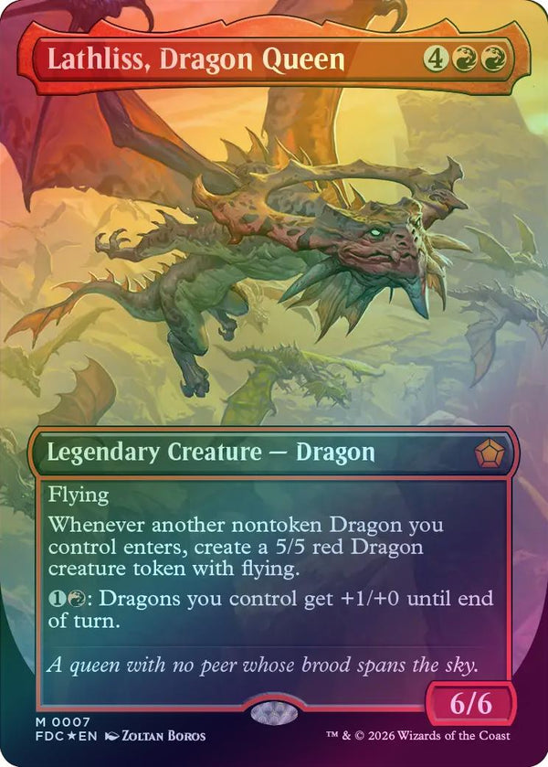 Lathliss, Dragon Queen - Borderless (Foil) (FDC)